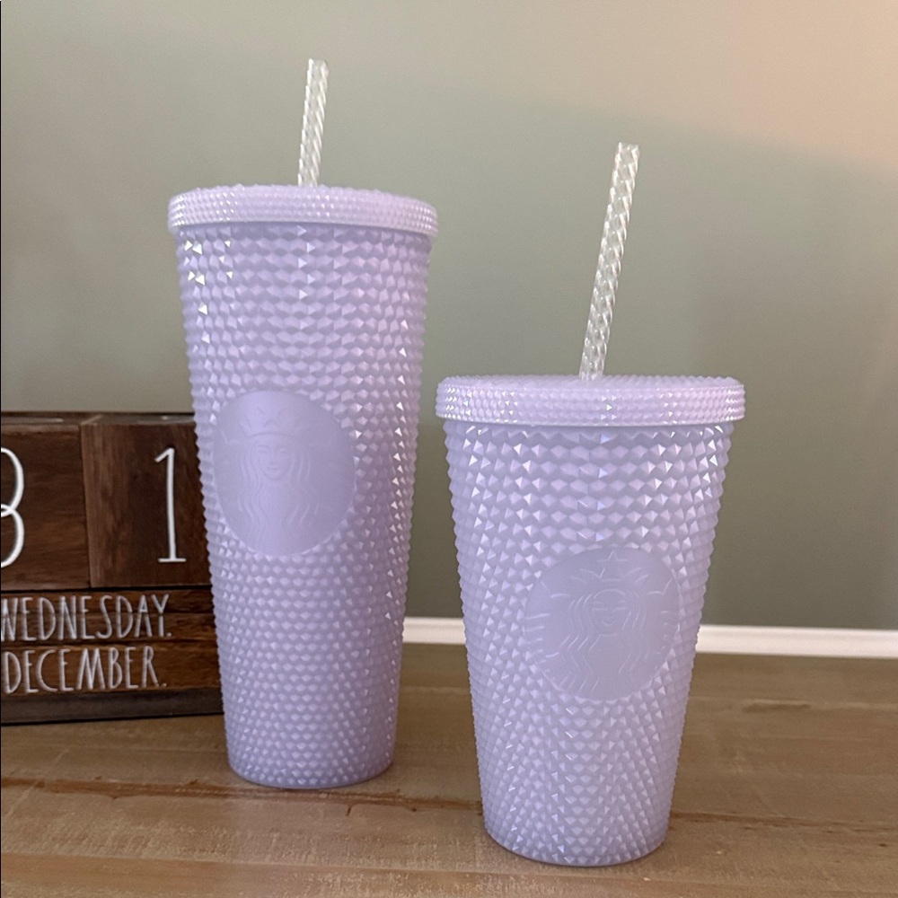 Starbucks Purple Studded Tumbler Duo
